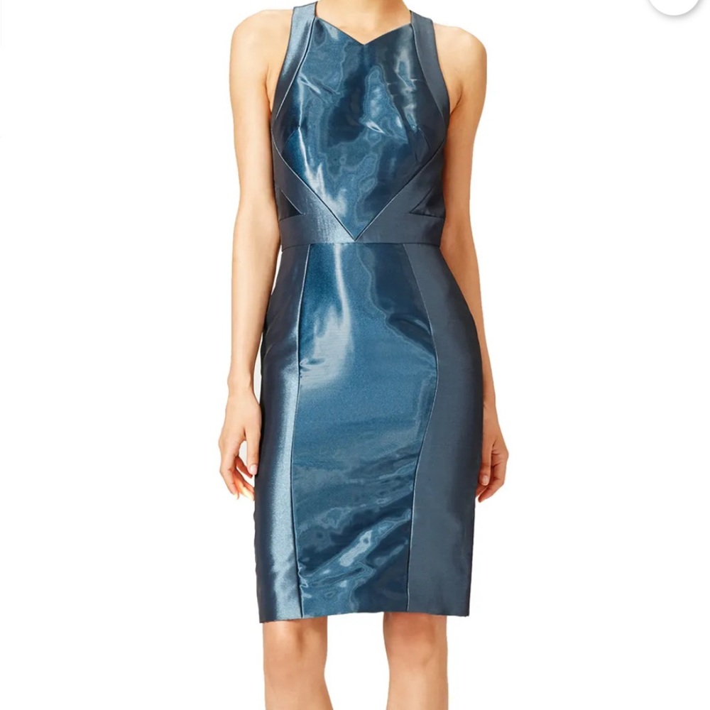 Theia dress, teal color size 4. Never worn